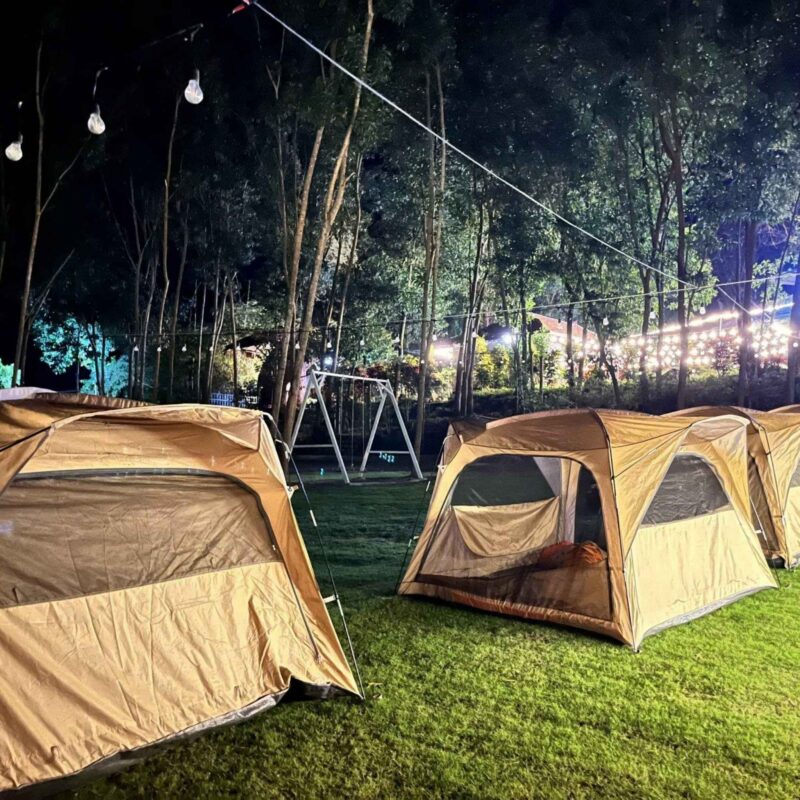 lều buổi tối