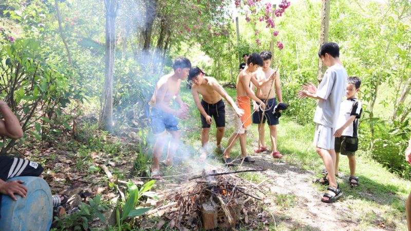 Trải nghiệm nướng cá ngoài trời