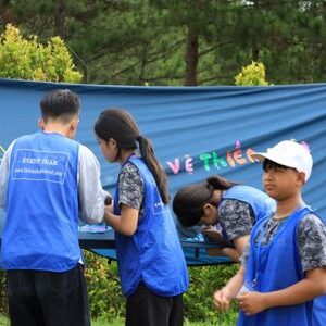 trang trí lều trại