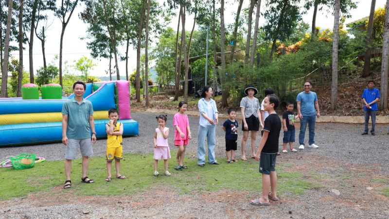 Khu ngoài trời rộng - thoáng mát