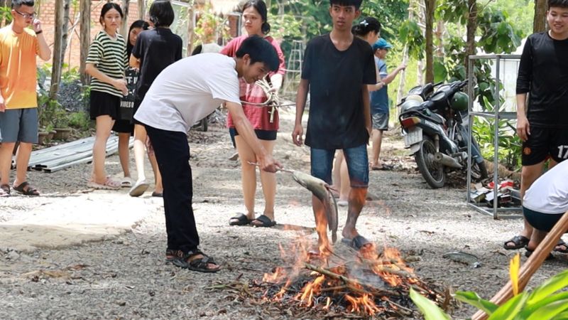 Trải nghiệm nướng cá