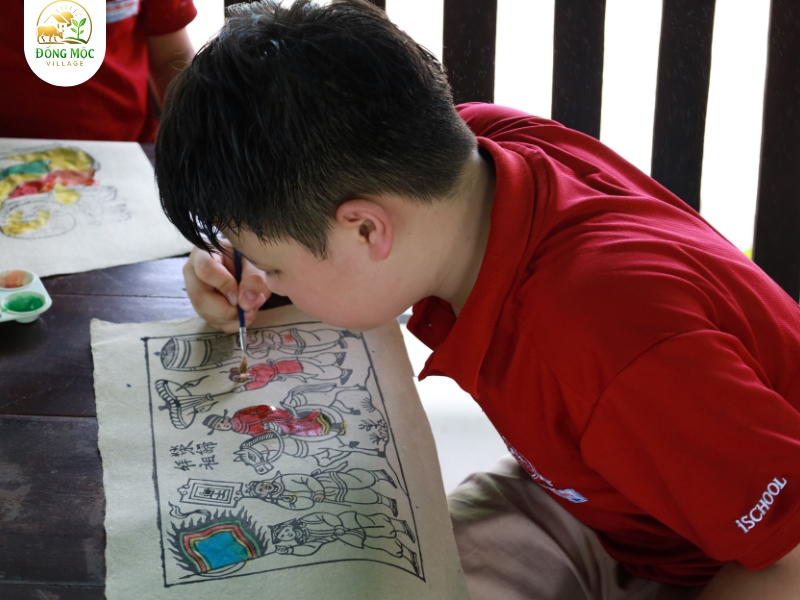 Trải nghiệm tô tranh màu nước