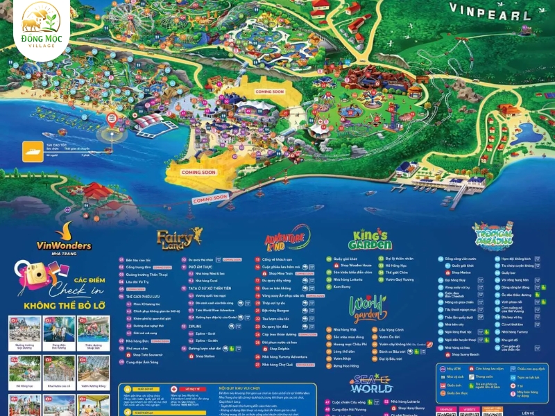 Bản đồ VinWonders Nha Trang